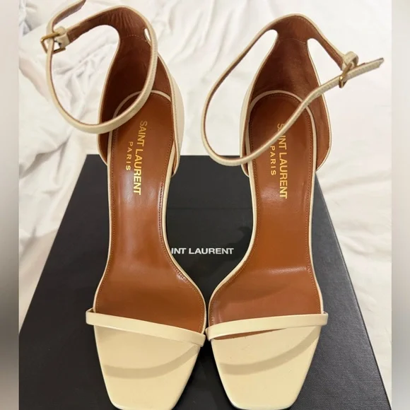 SAINT LAURENT OPYUM SANDAL HEELS - Picture 4 of 10